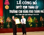 Công bố Quyết định thành lập trường Cao đẳng Giao thông Huế