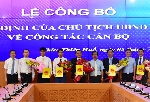 Công bố Quyết định về công tác cán bộ đối với các sở ngành