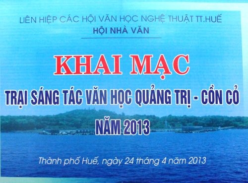 KHAI MẠC TRẠI SÁNG TÁC VĂN HỌC QUẢNG TRỊ - CỒN CỎ NĂM 2013