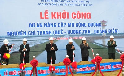 Thừa Thiên – Huế: Khởi công dự án nâng cấp, mở rộng đường Nguyễn Chí Thanh 