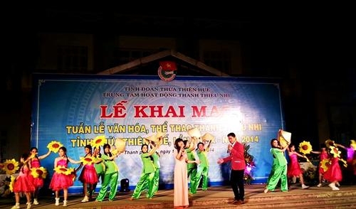 Khai mạc Tuần lễ Văn hóa- Thể thao Thanh thiếu nhi tỉnh TT- Huế năm 2014