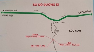 Triển khai đoạn tuyến Km0-Km4+500 thuộc Dự án đường La Sơn - Nam Đông