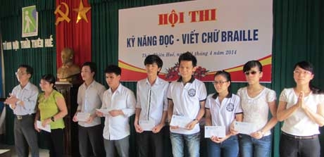 Hội thi Kỹ năng đọc – viết chữ Braille