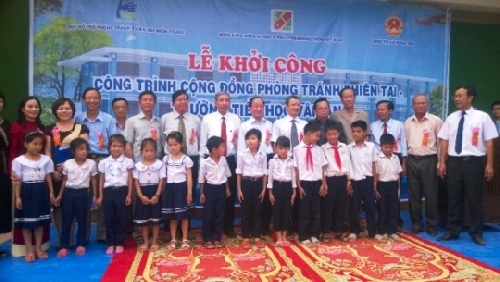 Khởi công xây dựng Công trình Cộng đồng phòng tránh thiên tai Trường tiểu học Vân An, xã Hương Phong