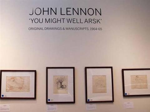 Đấu giá bút tích của ca sĩ người Anh John Lennon