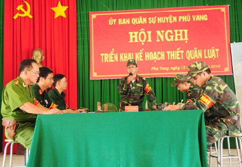 Diễn tập khu vực phòng thủ huyện Phú Vang năm 2014