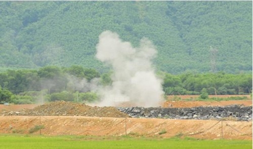 Thừa Thiên-Huế: sụt lún đất nông nghiệp do khai thác mỏ đá vôi gây ra