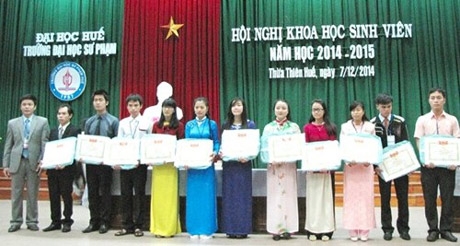 Trường Đại học Sư phạm-ĐH Huế : Hội nghị Sinh viên Nghiên cứu khoa học năm 2014-2015