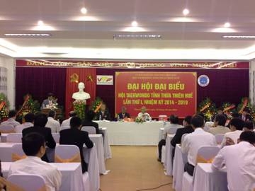 Hội Taekwondo Thừa Thiên Huế tổ chức Đại hội đại biểu khóa 1, nhiệm kỳ 2014 – 2019 
