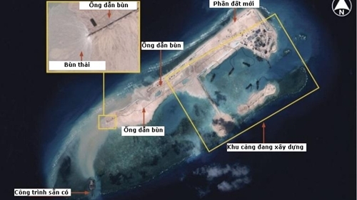 Mỹ yêu cầu Trung Quốc ngừng xây đường băng ở Biển Đông