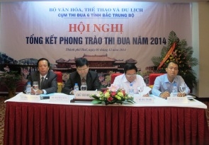 Cụm thi đua 6 tỉnh Bắc miền Trung – Bộ VHTT& DL tổng kết công tác Thi đua khen thưởng năm 2014