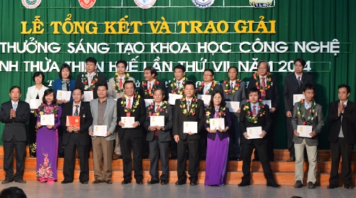 Lễ tổng kết và trao giải thưởng Sáng tạo khoa học công nghệ tỉnh lần thứ 7 năm 2014.