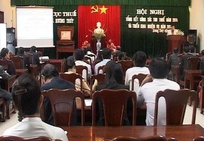 Năm 2014 thu ngân sách của ngành Thuế thị xã Hương Thủy đạt 149,6%