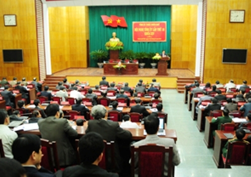 Hội nghị Tỉnh ủy cho ý kiến vào dự thảo Báo cáo chính trị của Ban chấp hành Đảng bộ tỉnh