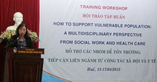 Hội thảo tập huấn “Hỗ trợ các nhóm dễ tổn thương: Tiếp cận liên ngành từ công tác xã hội và y tế”