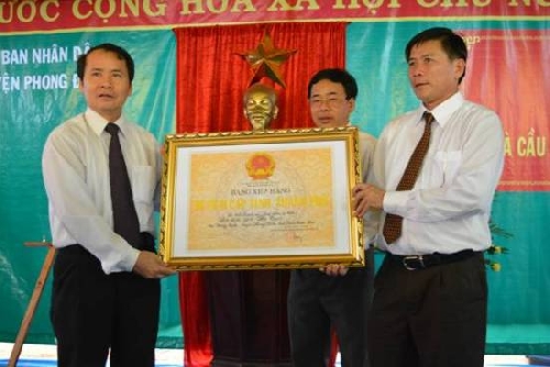 Phong Điền đón nhận bằng xếp hạng Di tích lịch sử cấp tỉnh Địa điểm Dốc Ba Trục