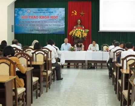 Hội thảo khoa học: “Đổi mới phương pháp dạy học các môn lý luận chính trị ở trường đại học, cao đẳng theo định hướng phát triển năng lực”