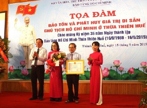 Toạ đàm bảo tồn và phát huy giá trị di sản Chủ tịch Hồ Chí Minh ở Thừa Thiên Huế