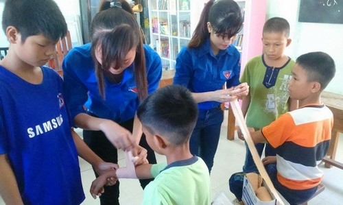 Tập huấn sơ cấp cứu tại “Cơ sở Bảo trợ và Hướng nghiệp trẻ em Xuân Phú - thành phố Huế.