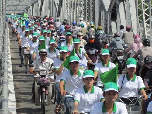 Thừa Thiên Huế  tổ chức "Chương trình tuần hành xe đạp vì môi trường du lịch".
