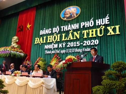 Khai mạc Đại hội Đảng bộ thành phố Huế lần thứ XI