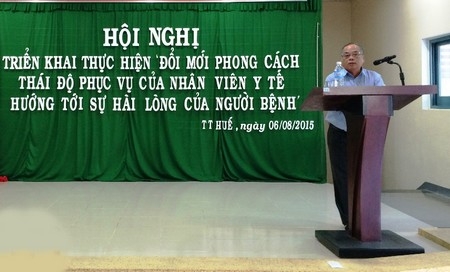 Hội nghị triển khai thực hiện “Đổi mới phong cách, thái độ phục vụ của cán bộ y tế hướng đến sự hài lòng của người bệnh”