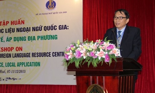 Tập huấn nghiệp vụ xây dựng trung tâm học liệu ngoại ngữ Quốc gia