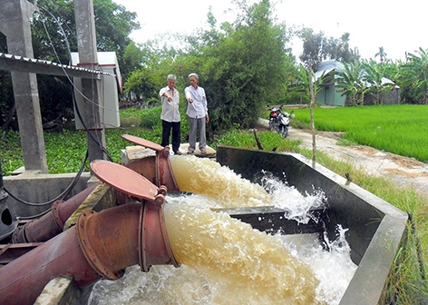 1,5 tỉ đầu tư xây dựng công trình Hệ thống trạm bơm Cao Vìn-Cây Dưới, xã Phong Bình