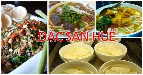 Những đặc sản không thể bỏ qua tại Huế