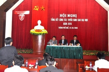 Tổng kết công tác tuyển sinh sau đại học năm 2015