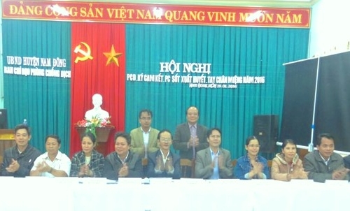 Nam Đông: Tổ chức hội nghị Phòng chống dịch năm 2016