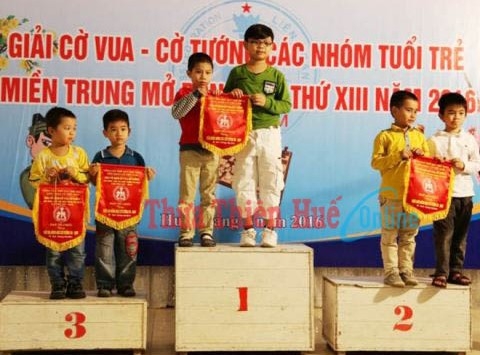 Thừa Thiên Huế giành 24 HCV tại giải cờ vua, cờ tướng các nhóm tuổi khu vực miền Trung mở rộng 2016