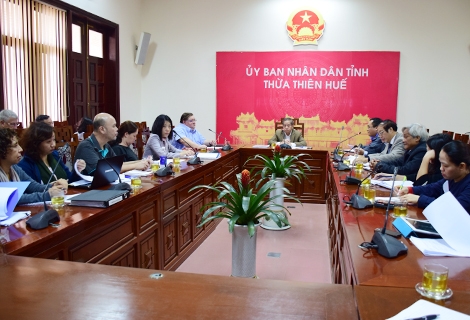 Đoàn chuyên gia dự án Phát triển các đô thị loại 2 Việt Nam - Green Cities làm việc tại tỉnh Thừa Thiên Huế