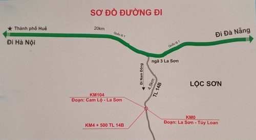 Hoàn thành giải phóng mặt bằng dự án đường Hồ Chí Minh La Sơn - Túy Loan đoạn qua huyện Nam Đông trong tháng 3/2016