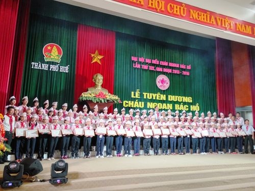 Huế: Tuyên dương 80 cháu ngoan Bác Hồ tiêu biểu giai đoạn 2013 - 2016