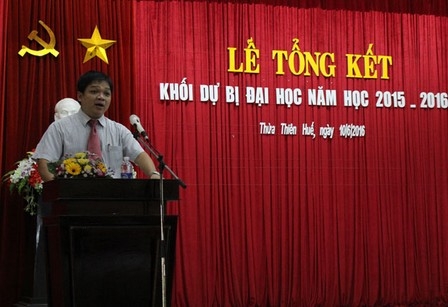 Tổng kết khối dự bị đại học năm học 2015-2016.