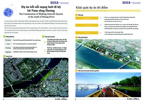Lấy ý kiến các tổ chức cộng đồng dân cư về phương án thiết kế và mẫu mô hình chi tiết của Dự án "Xây dựng công trình mạng lưới kết nối hệ thống tuyến đường đi bộ phía Nam sông Hương thành phố Huế" 