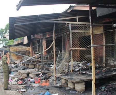 Hơn 200 triệu việc hỗ trợ kinh phí cho các hộ bị thiệt hại do cháy chợ Điền Hải