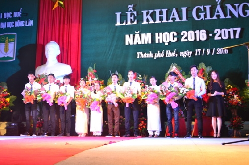 Trường ĐHNL Huế: Khai giảng khóa 50 năm học 2016-2017