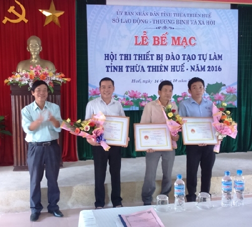 Tổng kết Hội thi Thiết bị đào tạo tự làm Tỉnh Thừa Thiên Huế năm 2016