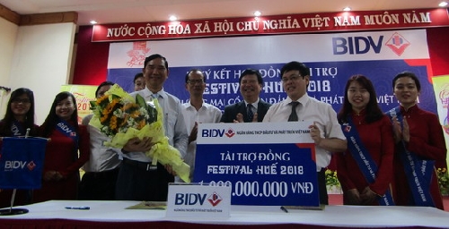 Ngân hàng BIDV tài trợ 1 tỷ đồng cho Festival Huế 2018