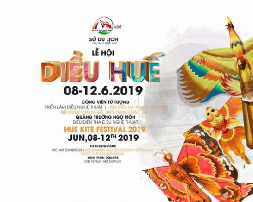 Lễ hội Diều Huế diễn ra từ ngày 08/6/2019 đến ngày 15/6/2019
