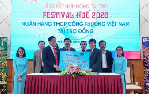 Ngân hàng Vietinbank ký kết tài trợ Festival Huế 2020