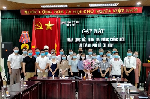 Gặp mặt đoàn công tác tham gia phòng, chống dịch tại thành phố Hồ Chí Minh