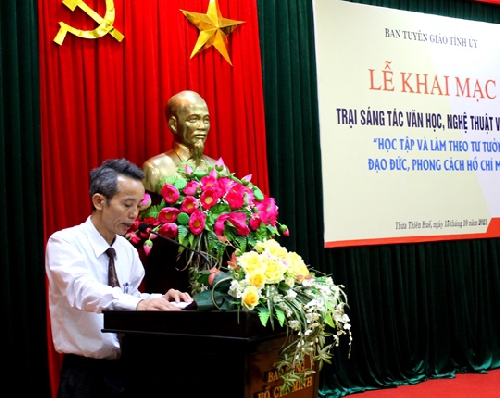 Khai mạc trại sáng tác VHNT chủ đề “Học tập và làm theo tư tưởng, đạo đức, phong cách Chủ tịch Hồ Chí Minh”  
