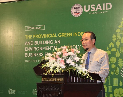 Hội thảo “Chỉ số xanh cấp tỉnh và việc tạo lập môi trường đầu tư kinh doanh thân thiện với môi trường”