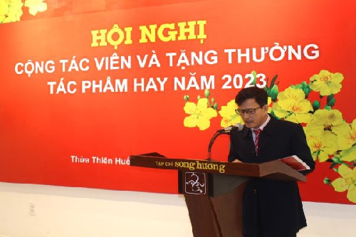 Tạp chí Sông Hương tổ chức Hội nghị Cộng tác viên và trao tặng thưởng tác phẩm hay năm 2023.