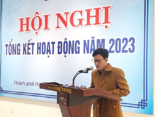 Hội Nhà văn Thừa Thiên Huế tổng kết hoạt động năm 2023 và triển khai phương hướng, nhiệm vụ năm 2024.