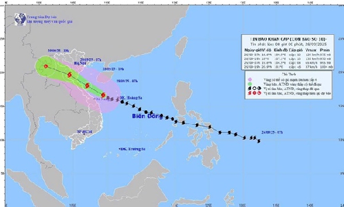 Người dân hạn chế ra đường trong khoảng thời gian từ 10h đến 14h ngày 28/9/2025.