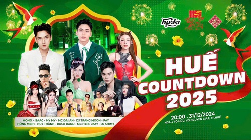 Huế chào năm mới 2025 với chương trình Countdown hoành tráng